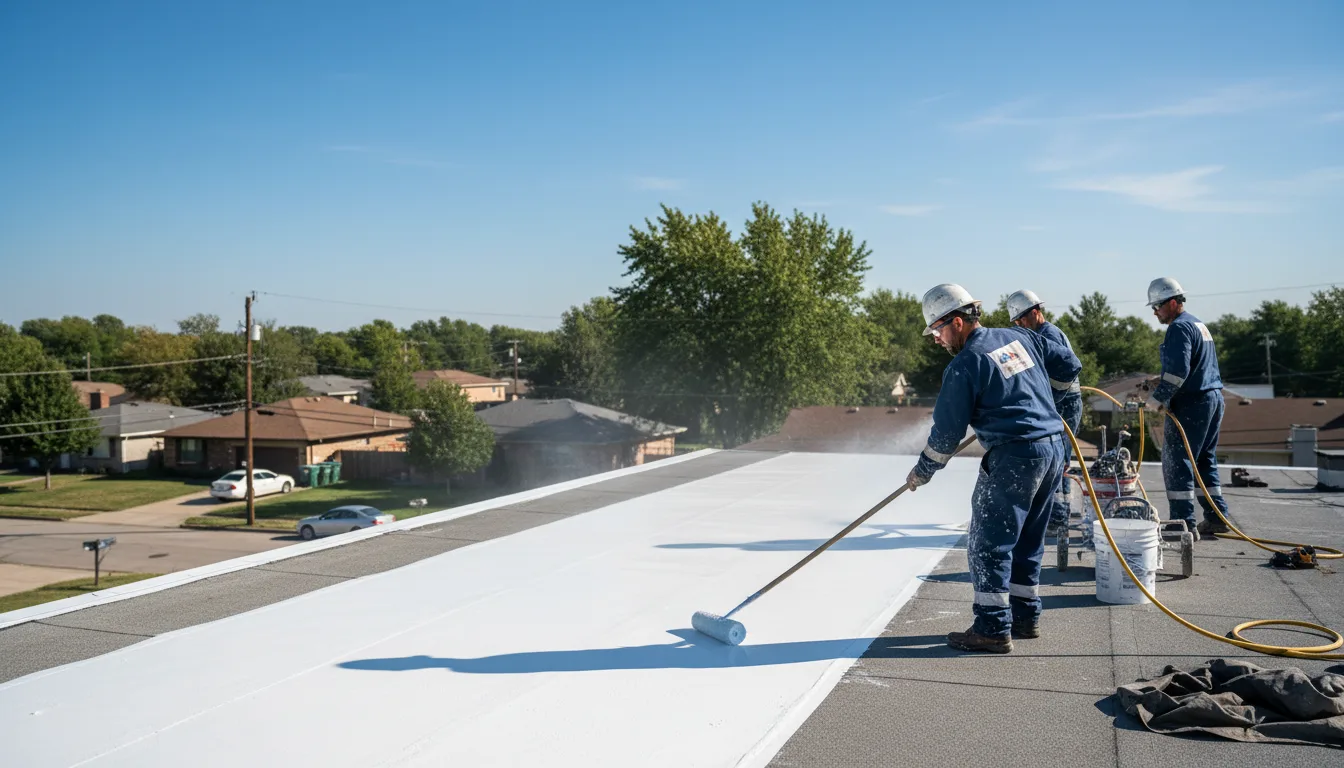 Commercial roof coating in Windsor, OH near me